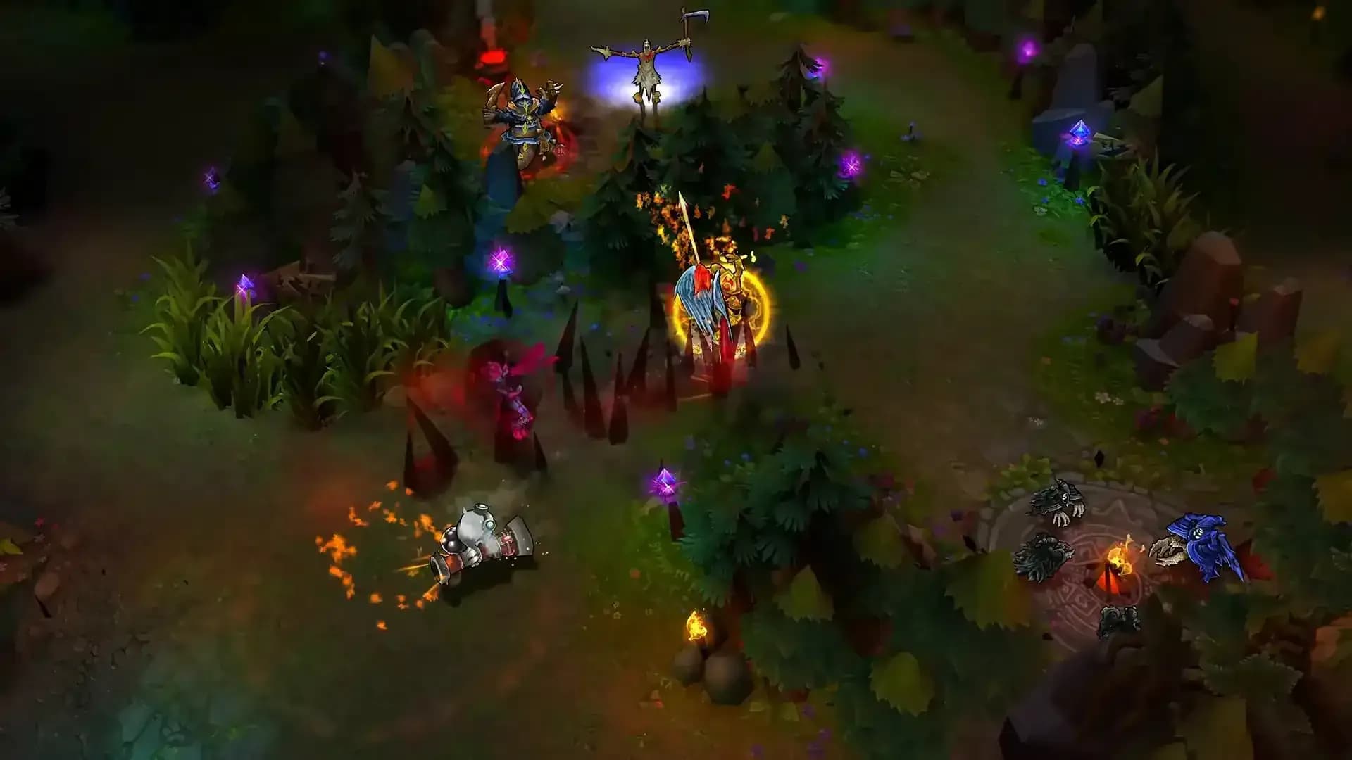 Teamfight na klasičnom Summoner's Riftu u League Classicu