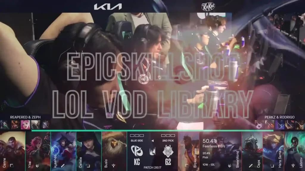 G2 Esports i Karmine Corp na službenoj LEC grafici za Summer Playoffs 2026