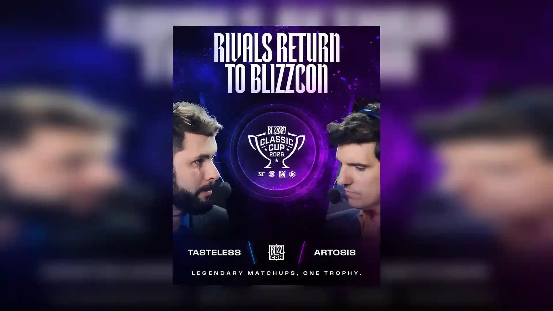 Službeni Blizzard Classic Cup vizual za BlizzCon 2026