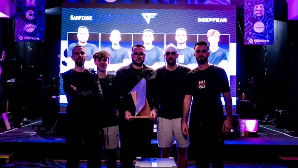 DeepFear s pobjedničkim trofejem na HertzOne Final Four LAN-u u Mostaru