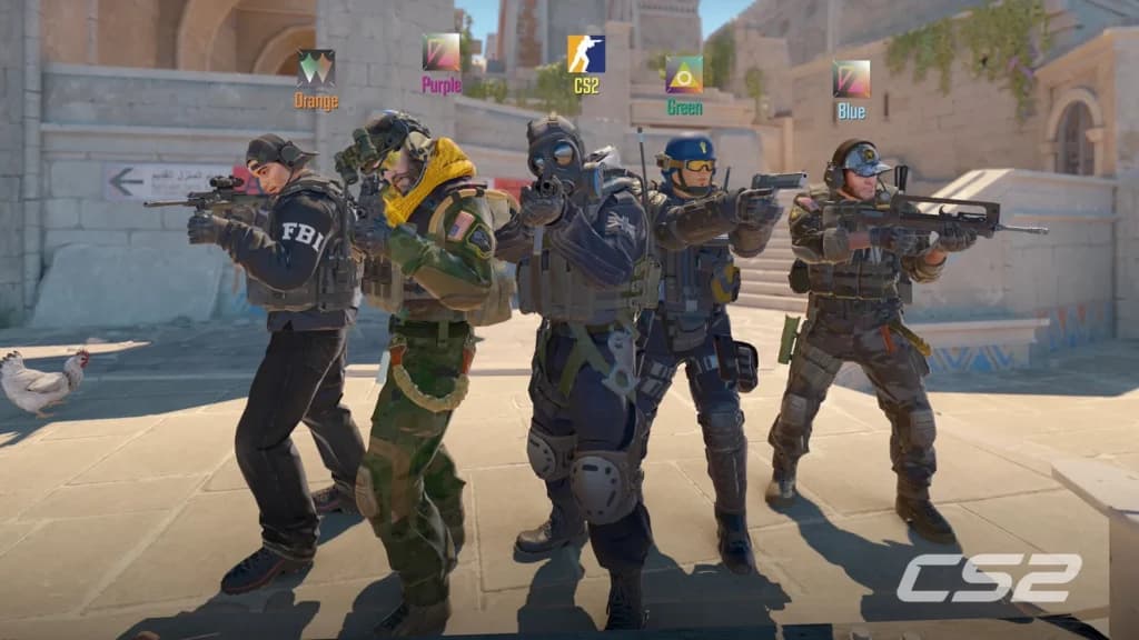 Službeni Counter-Strike 2 prikaz petorice protuterorističkih agenata
