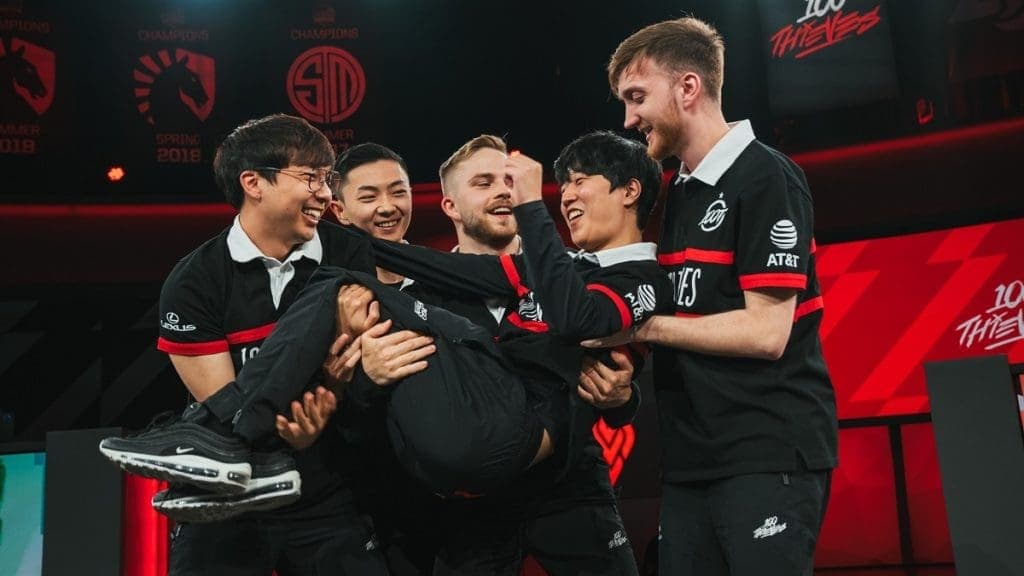 100Thieves defeated Evil Geniuses in LCS semifinal
