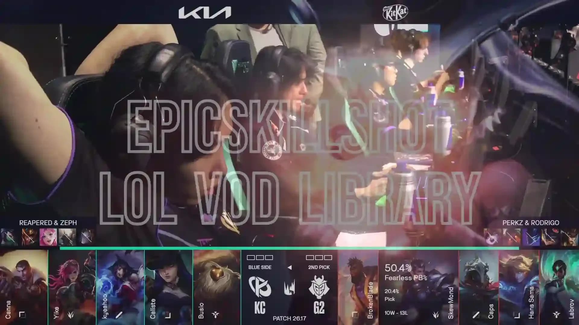 G2 Esports i Karmine Corp na službenoj LEC grafici za Summer Playoffs 2026