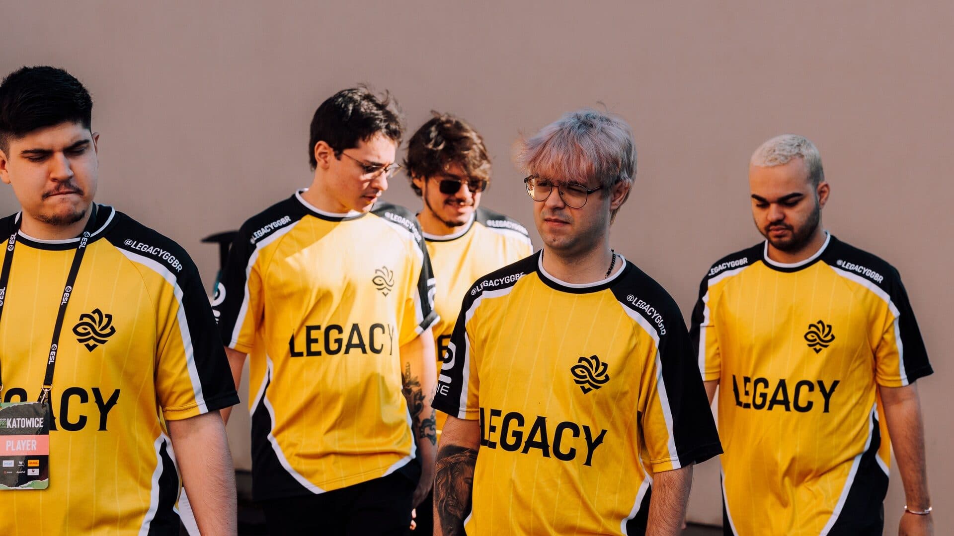 Igrači Legacyja u žuto-crnim dresovima na ESL Pro Leagueu Season 24 u Katowicama, 4. listopada 2026. Arhivska fotografija.